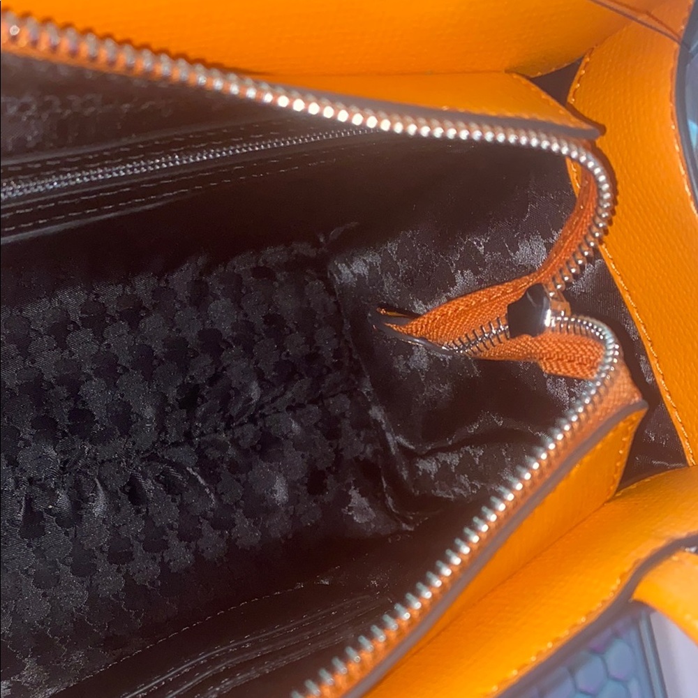 Karl Lagerfeld Orange Tote Bag with pouch 🧡 - NWT - Picture 12 of 13